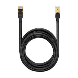 Baseus Speed Seven greitas RJ45 tinklo kabelis 10Gbps 30m juodas (WKJS011001)