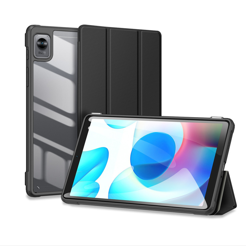 Dux Ducis Toby Armored Flip Smart Case, skirtas Realme Pad Mini juodas