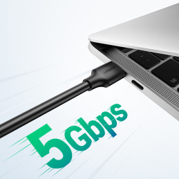 Ugreen US128 90576 USB-A 3.0 / USB-A 3.0 5Gb/ s kabelis 3m – juodas