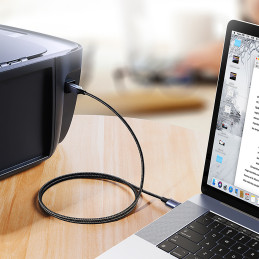 Ugreen B tipo USB kabelis spausdintuvui (vyriškas) - USB 2.0 (vyriškas) 480 Mbps 5 m juodas (US369 90560)