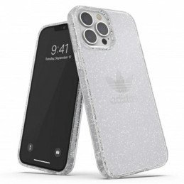 Adidas OR Protective Clear Case Glitter dėklas iPhone 13 Pro Max - skaidrus ir sidabrinis