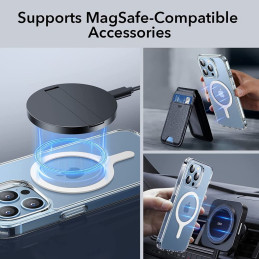 MagSafe ESR Halolock universalus žiedas - baltas 2 vnt.