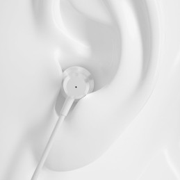Dudao į ausis įdedamos ausinės su nuotolinio valdymo pulteliu ir mikrofonu 3,5 mm mini lizdas sidabrinis (X10 Pro sidabr...
