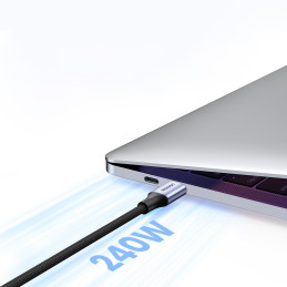 Ugreen kabelis USB Type C – USB Type C Power Delivery 240W 5A 2m pilkas (90440 US535)