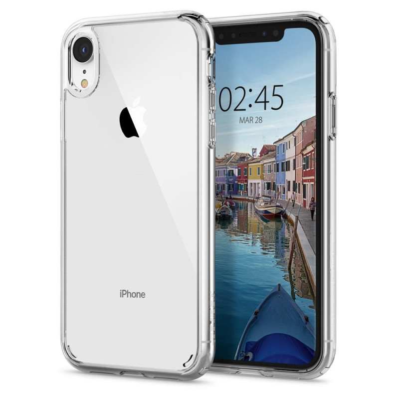 Spigen Ultra Hybrid dėklas iPhone XR - skaidrus