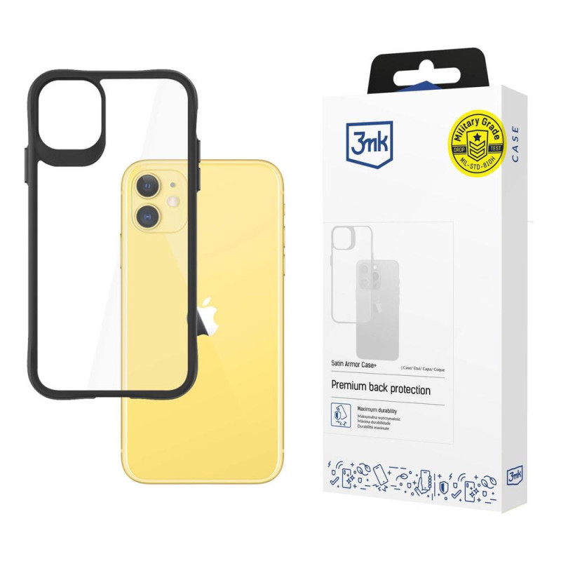 3mk Satin Armor Case+ dėklas iPhone 11 - skaidrus