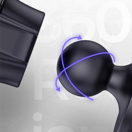 Lipnus magnetinis automobilinio telefono laikiklis ant prietaisų skydelio, juodas