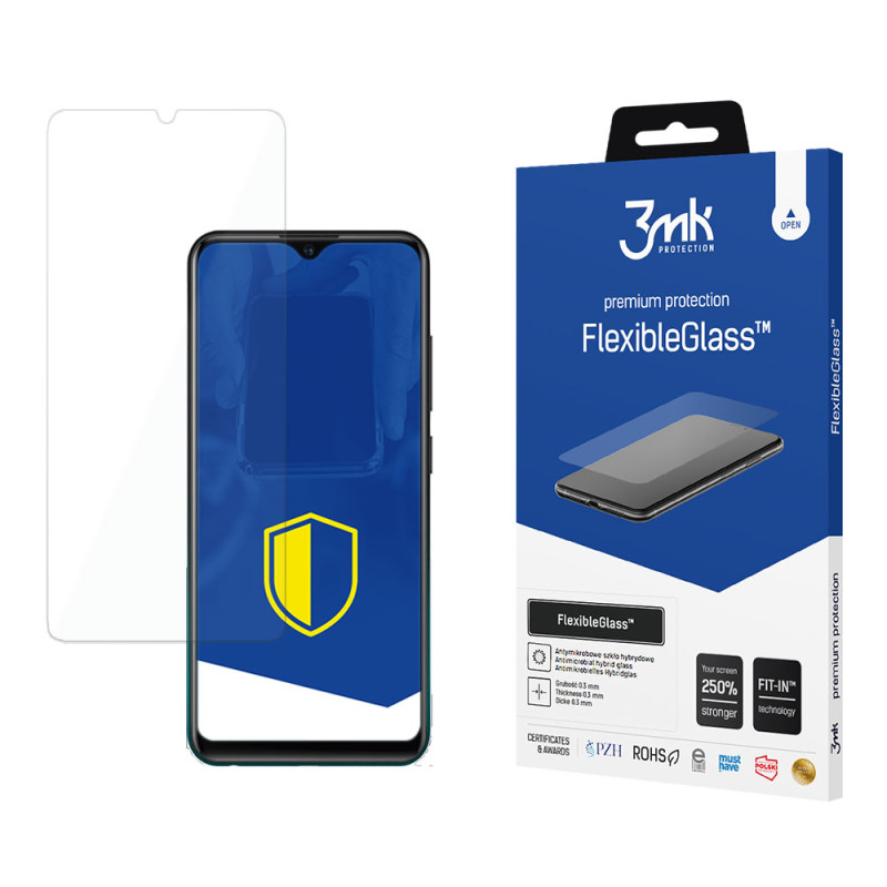 3mk FlexibleGlass™ hibridinis stiklas ant Vivo Y33s