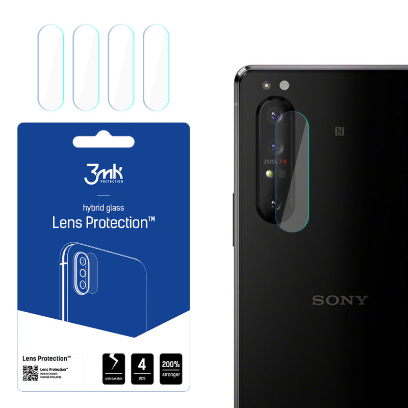 3mk Lens Protection™ hibridinis fotoaparato stiklas, skirtas Sony Xperia 1 II 5G