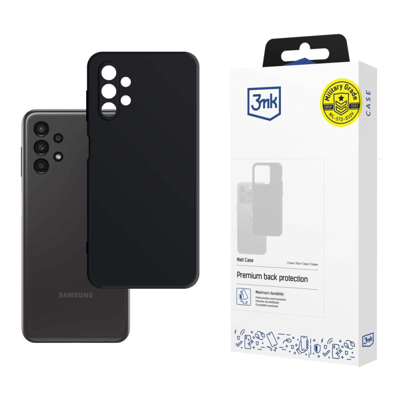 3mk matinis dėklas, skirtas Samsung Galaxy A13 4G – juodas