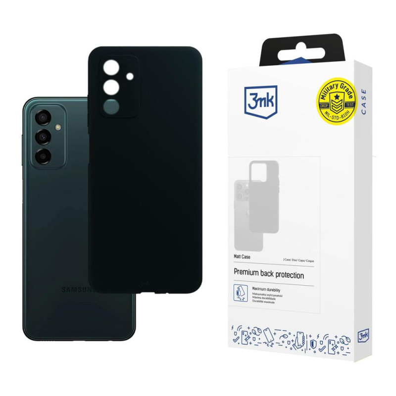 3mk matinis dėklas, skirtas Samsung Galaxy M23 5G – juodas