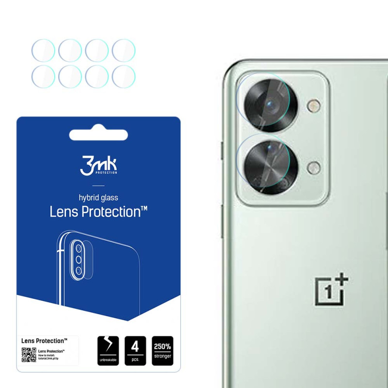 3mk Lens Protection™ hibridinis fotoaparato stiklas, skirtas OnePlus Nord 2T