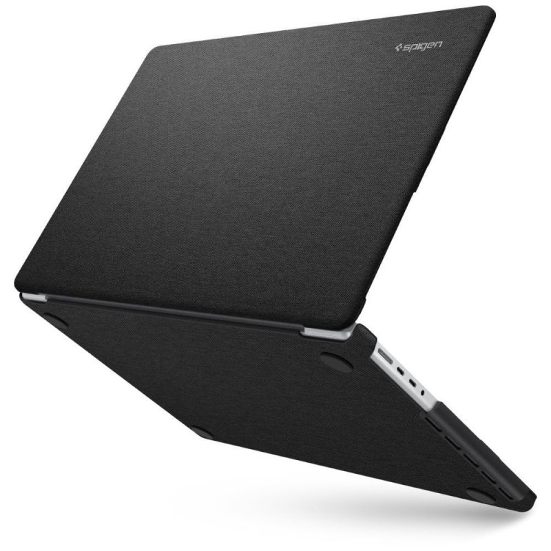 Spigen Urban Fit dėklas, skirtas Macbook Pro 16& 39 & 39 2021-2023 – juodas