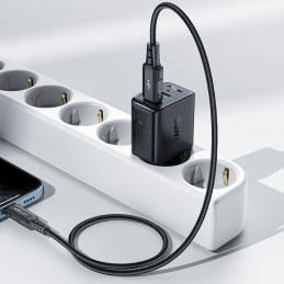 Acefast sieninis įkroviklis 2x USB 18W QC 3.0, AFC, FCP baltas (A33 baltas)