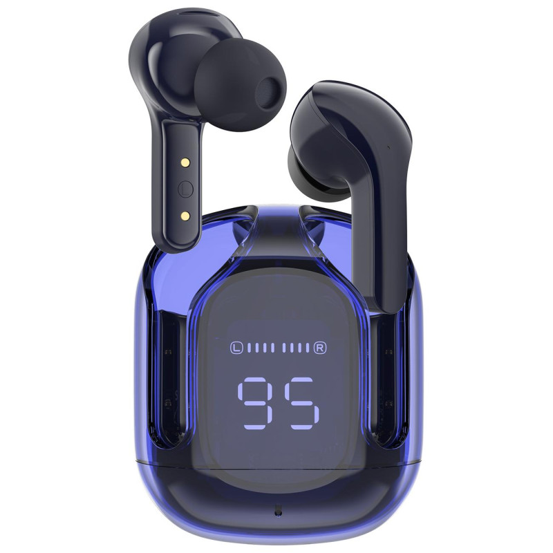 Acefast į ausis įdedamos belaidės TWS Bluetooth ausinės mėlynos (T6 safyro mėlynos spalvos)