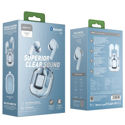 Acefast indear TWS Bluetooth belaidės ausinės šviesiai mėlynos (T6 ledo mėlynos spalvos)