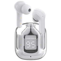 Acefast į ausis įdedamos TWS Bluetooth belaidės ausinės pilkos spalvos (T6 moderni pilka)