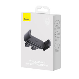 „Baseus Steel Cannon 2“ išmaniojo telefono laikiklis orlaidei juodas (SUGP000001)