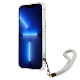 Guess Flower Strap dėklas iPhone 13 - žalias