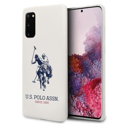 JAV Polo Assn byla Silikono kolekcija Samsung Galaxy S20 – balta