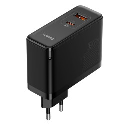Baseus GaN5 Pro greitas universalus GaN USB Type C / USB įkroviklis 100W PD3.0, QC4.0+, AFC black (CCGP090201)
