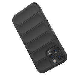 Magic Shield Case iPhone 12 Pro Max, lankstus, šarvuotas dangtelis, tamsiai mėlynas