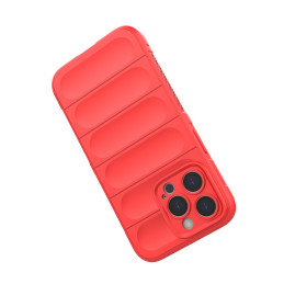 Magic Shield Case dėklas skirtas iPhone 13 Pro, lankstus, šarvuotas dangtelis, raudonas