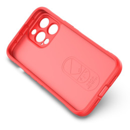 Magic Shield Case dėklas skirtas iPhone 13 Pro Max, lankstus, šarvuotas dangtelis, raudonas