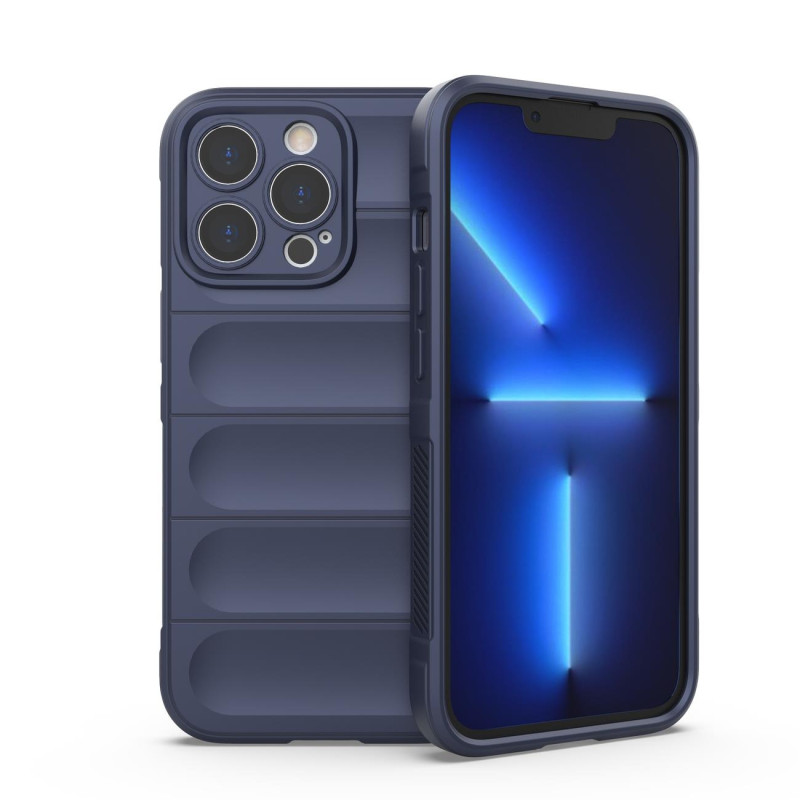 Magic Shield Case dėklas skirtas iPhone 13 Pro Max, lankstus, šarvuotas dangtelis, tamsiai mėlynas