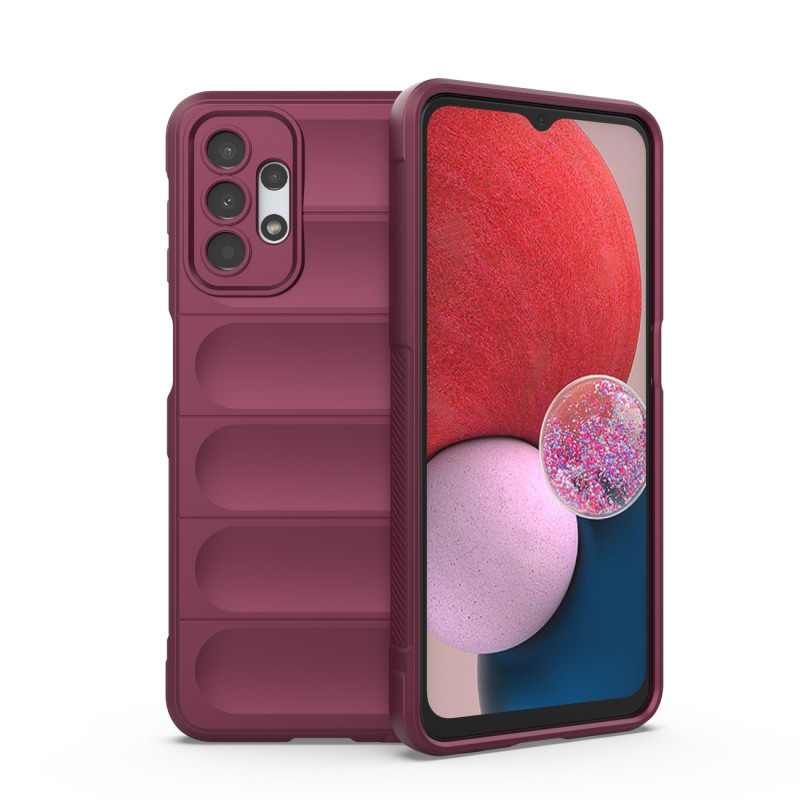 Magic Shield Case Samsung Galaxy A13 5G, lankstus šarvuotas dangtelis, bordo spalvos