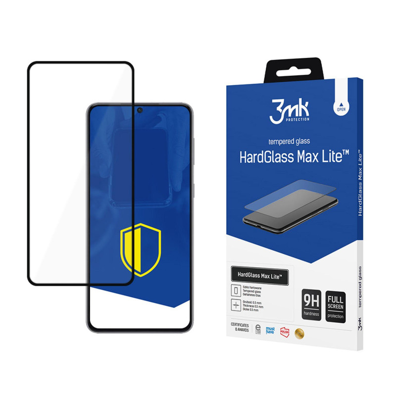 9H 3mk HardGlass Max Lite™ stiklas, skirtas Samsung Galaxy S21+ 5G
