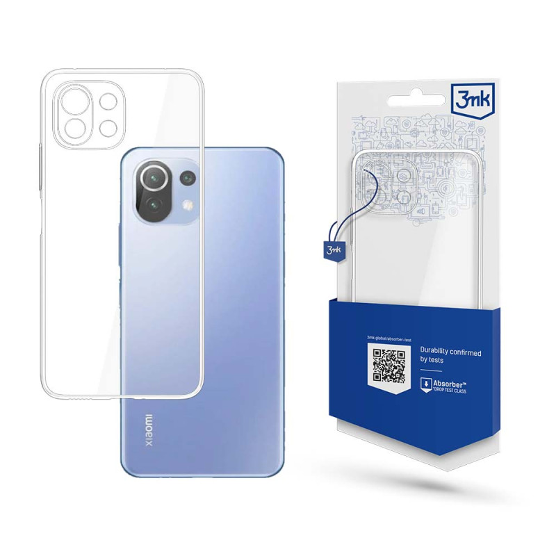 3mk skaidrus dėklas, skirtas Xiaomi Mi 11 Lite 4G / 5G / 11 Lite 5G NE - skaidrus