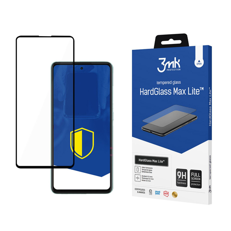 9H 3mk HardGlass Max Lite™ stiklas, skirtas Samsung Galaxy A52 4G / 5G / A52s 5G