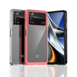 Outer Space Case Xiaomi Poco X4 Pro 5G dangtelis su lanksčiu rėmeliu mėlynos spalvos