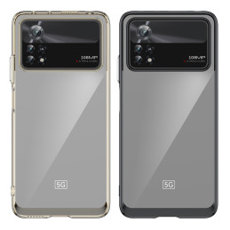 Outer Space Case Xiaomi Poco X4 Pro 5G dangtelis su lanksčiu rėmeliu mėlynos spalvos
