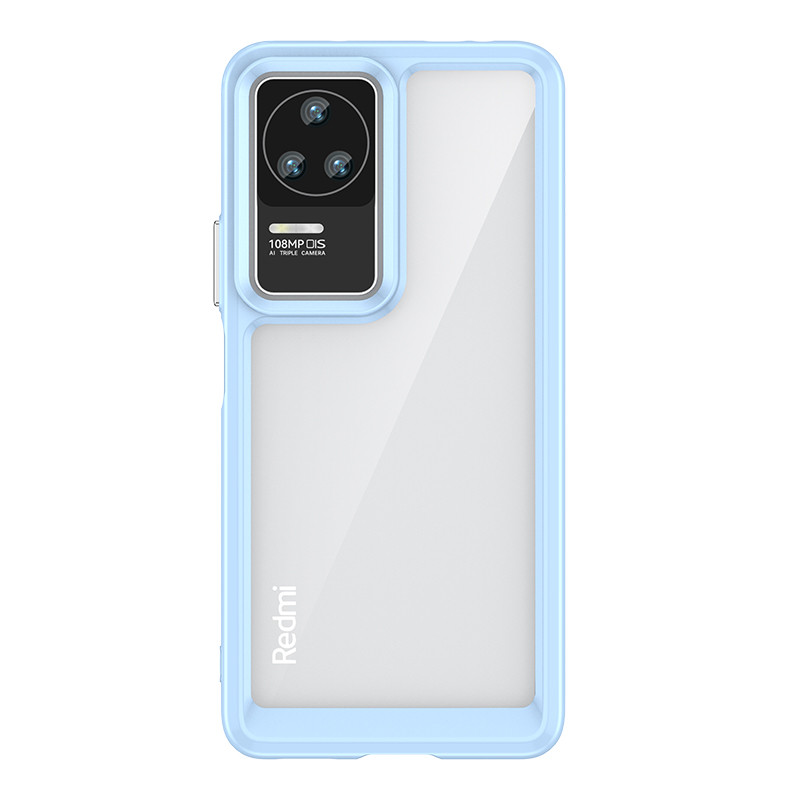 Outer Space Dėklas, skirtas Xiaomi Poco F4 5G, dangtelis lanksčiu rėmeliu, mėlynas
