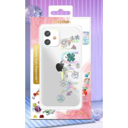 Kingxbar Lucky Series dėklas, papuoštas originaliais Swarovski Crystals iPhone 12 mini skaidriais (Luck)