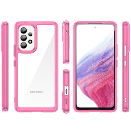 „Outer Space Case“ dėklas, skirtas „Samsung Galaxy A53 5G“ dėklui su lanksčiu rožiniu rėmeliu