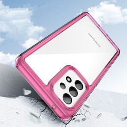 „Outer Space Case“ dėklas, skirtas „Samsung Galaxy A53 5G“ dėklui su lanksčiu rožiniu rėmeliu