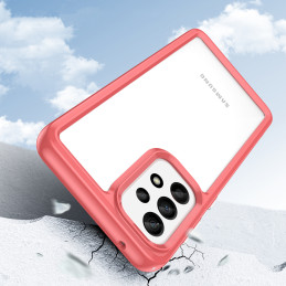 „Outer Space Case“ dėklas, skirtas Samsung Galaxy A33 5G dėklui su lanksčiu raudonu rėmeliu