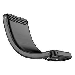 Anglies dėklas Xiaomi Poco F4 5G lankstus silikoninis anglies dangtelis juodas