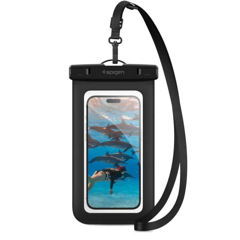 Spigen Aqua Shield A601 dėklas, atsparus vandeniui IPX8 - juodas