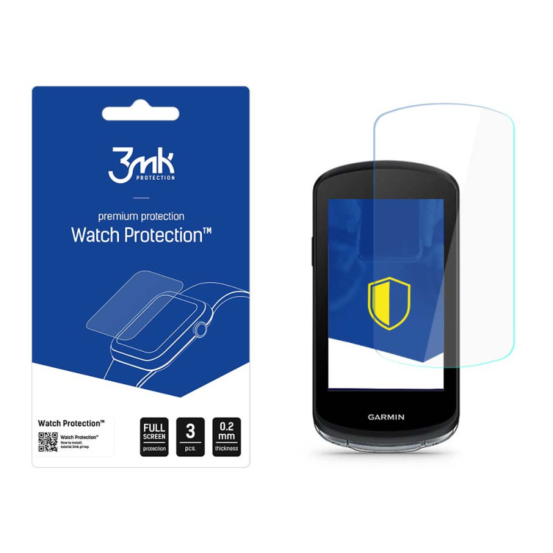 3mk Watch Protection™ hibridinis stiklas v. FlexibleGlass Lite ant Garmin Edge 1040