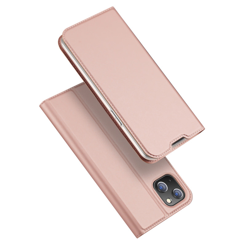 Dux Ducis Skin Pro dėklo dėklo dangtelis su atvartu iPhone 14 Plus rožinis
