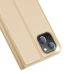 Dux Ducis Skin Pro dėklo dėklo dangtelis su atvartu iPhone 14 Plus auksinis