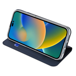 Dux Ducis Skin Pro dėklo dėklo dangtelis su atvartu iPhone 14 Pro mėlynas