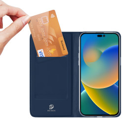 Dux Ducis Skin Pro dėklo dėklo dangtelis su atvartu iPhone 14 Pro Max mėlynas