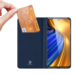 Dux Ducis Skin Pro dėklo dėklo dangtelis su atvartu Xiaomi Poco F4 5G mėlyna