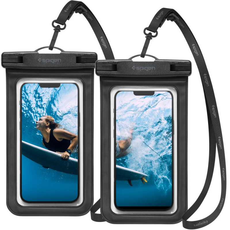Spigen Spigen Aqua Shield A601 dėklas vandeniui atsparus IPX8 - juodas 2 vnt.