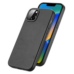 „Dux Ducis Grit“ odinis dėklas, skirtas „iPhone 14“ elegantiškas dirbtinės odos dangtelis (suderinamas su „MagSafe“) juo...